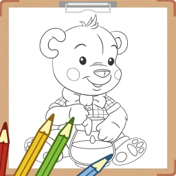 أيقونة Teddy Bear Coloring Book