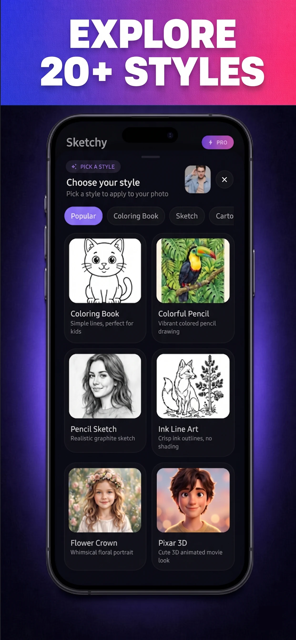 Coloring Book Maker - Sketchy screenshot